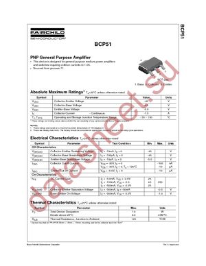 BCP51 datasheet  